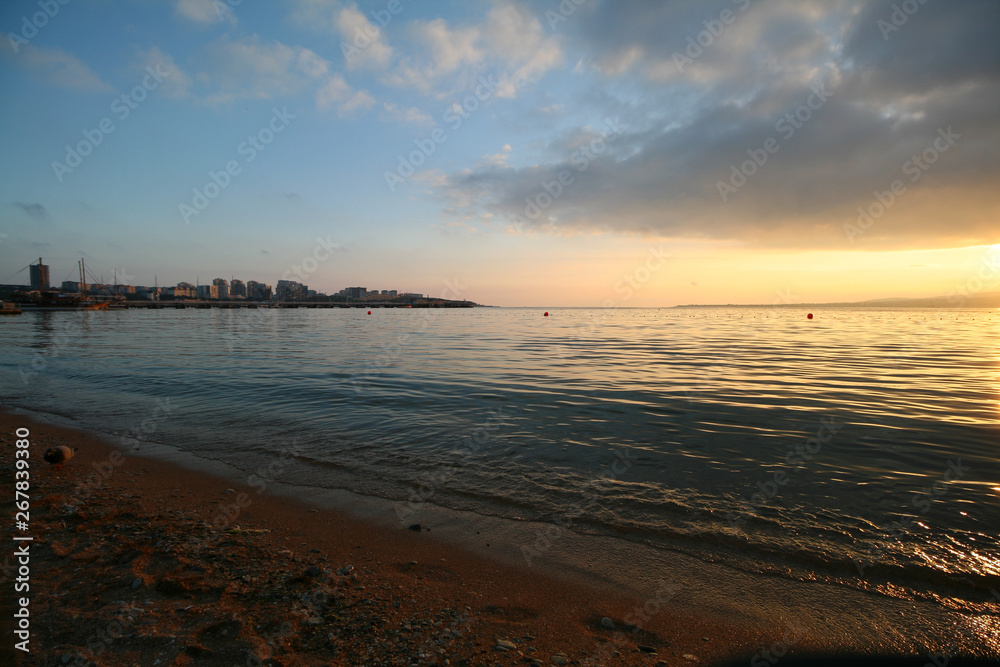 Sunset on the Black sea coast, Gelendzhik, Russia. Sunset on the Black sea coast, Gelendzhik, Russia.
