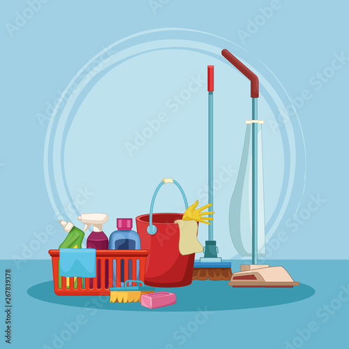 housekeeping cleaning cartoon