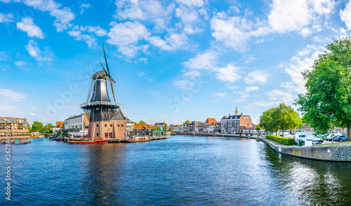 windmill de Adriaan in Haarlem, Netherlands photo