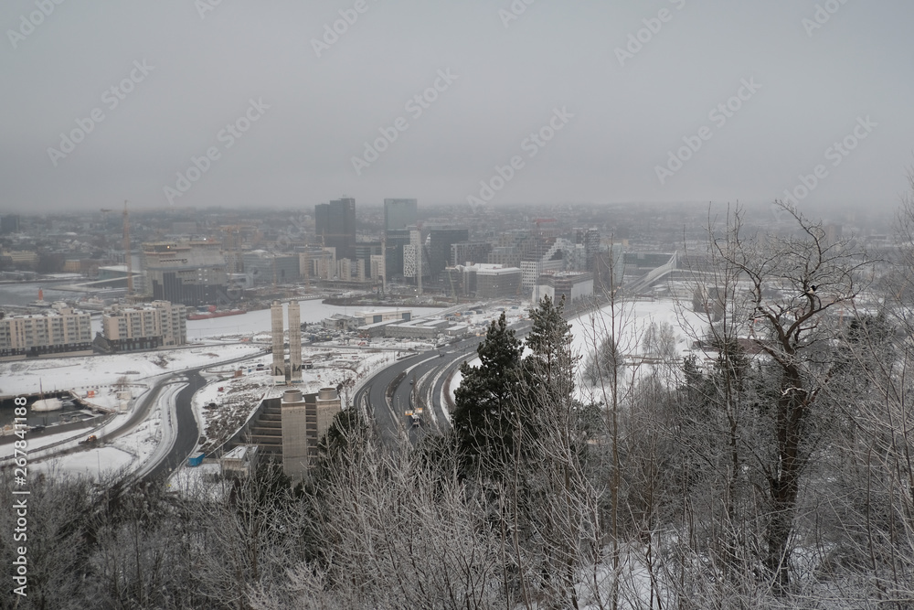 Obraz premium View from Ekeberg Park in Oslo, Norway