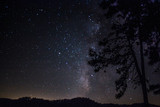 Night Sky from Lake Fontana in Great Smoky Mountains National Park in North Carolina in Autumn