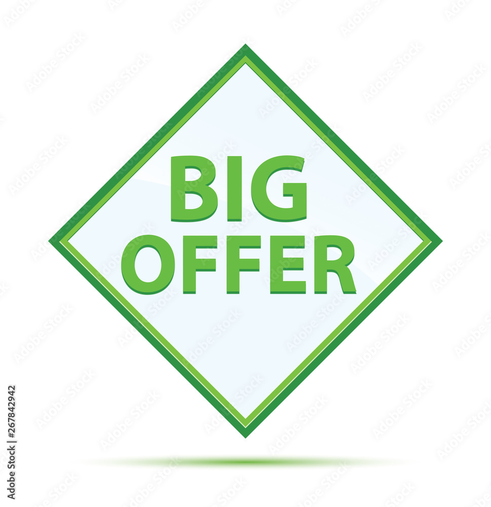 Big Offer modern abstract green diamond button Big Offer modern abstract green diamond button