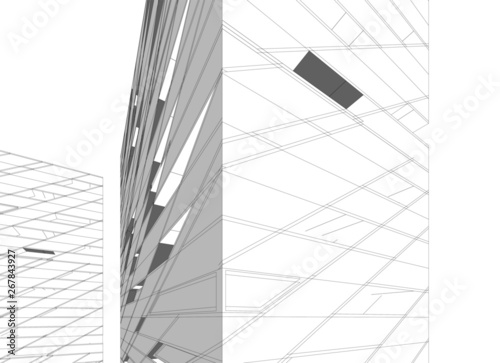 architecture building 3d 