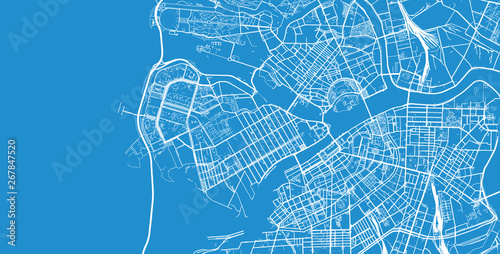 Urban vector city map of St Petersburg, Russia