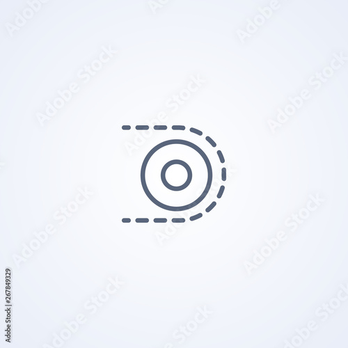 Industrial roller mechanism, vector best gray line icon