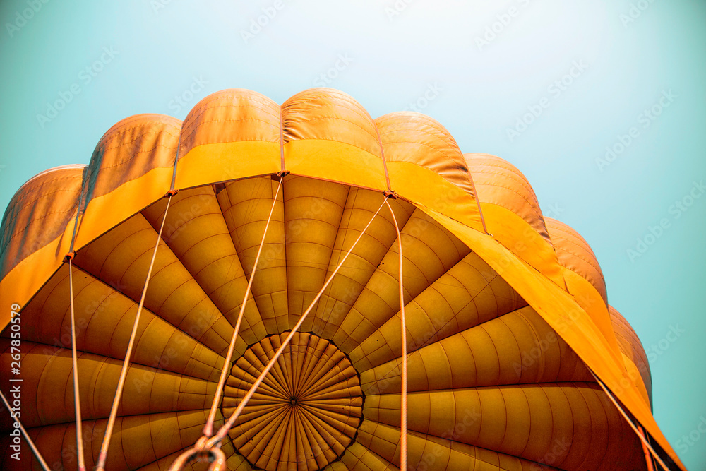 Fototapeta premium Orange hot air balloon 