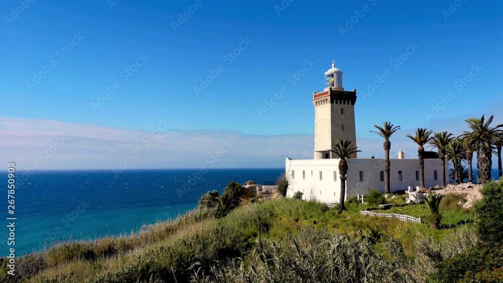 Cape Spartel, promontory at the entrance to the Strait of Gibraltar, 12 km West of Tangier, Morocco Cape Spartel, promontory at the entrance to the Strait of Gibraltar, 12 km West of Tangier, Morocco
