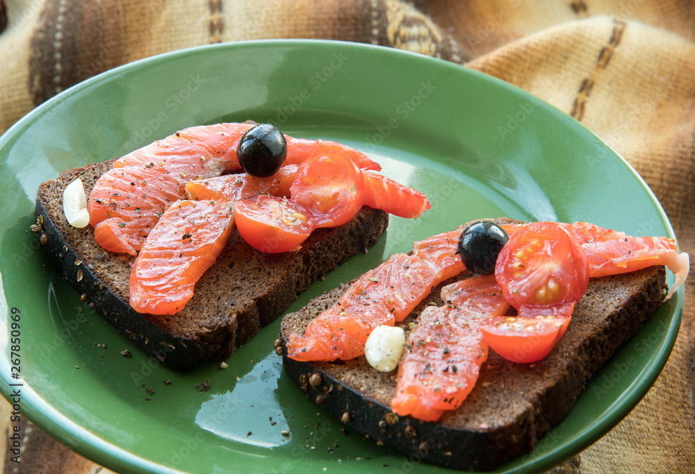 smoked trout sandwich