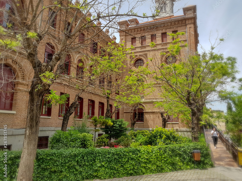 Obraz premium Building school facade, traditional, europe