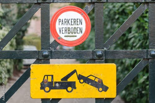 Dutch sign saying 