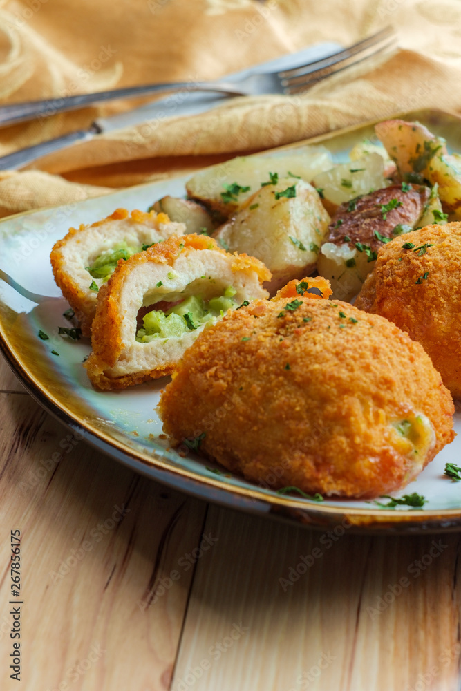 Cheese Broccoli Stuffed Chicken