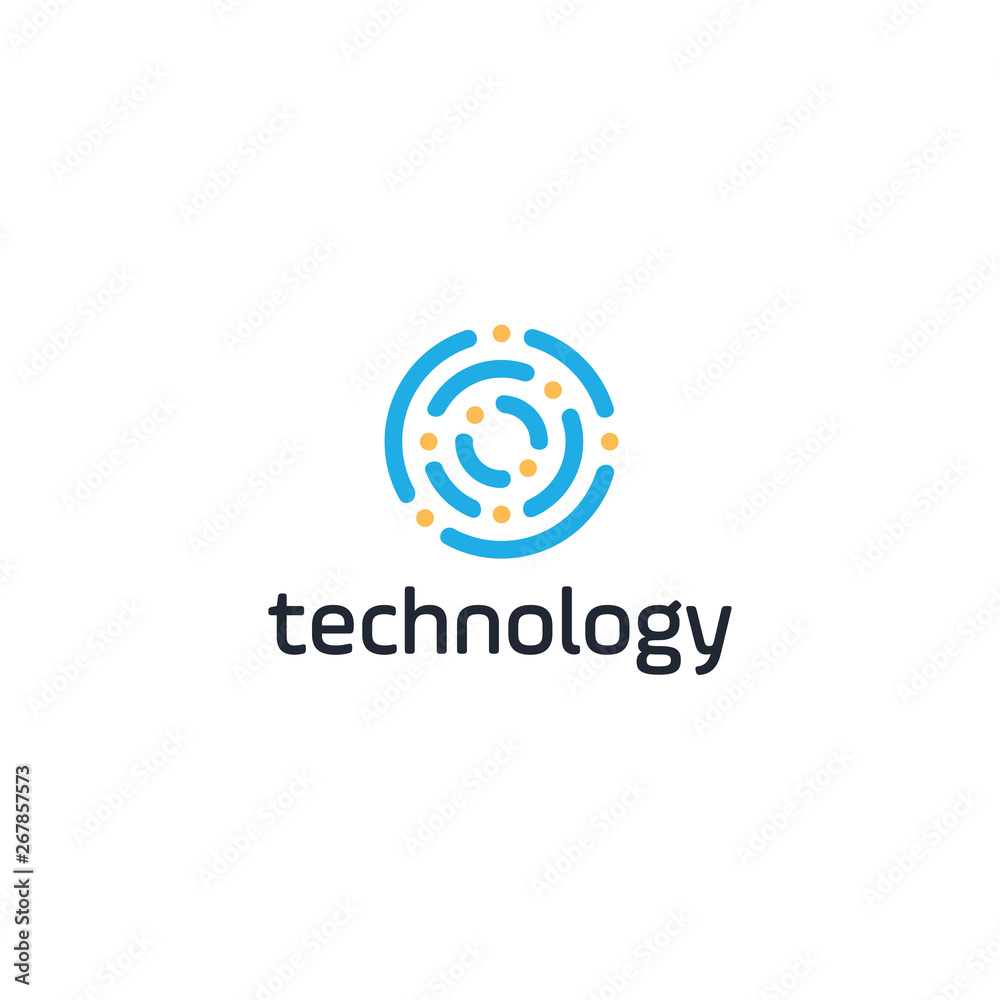 echnology logo simple tech design. modern icon for construction technology or logo template for digital communication concept echnology logo simple tech design. modern icon for construction technology or logo template for digital communication concept