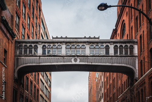 Old bridge in Chelsea seen from the High Line - New York City, NY photo