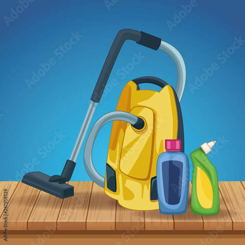housekeeping cleaning cartoon