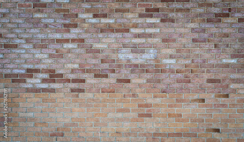 Pale colour brick wall. Background image.