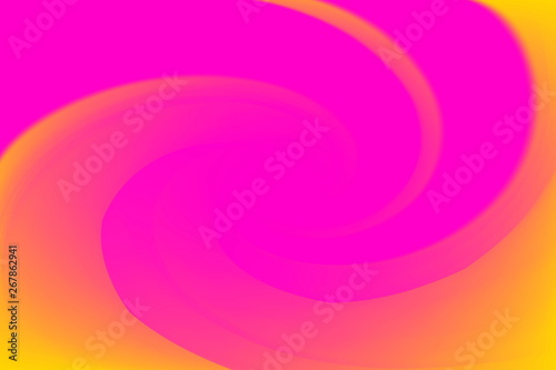blurred pink and yellow colors twist wave colorful effect for background, illustration gradient in water color art swirl rainbow and sweet color concept, pink colorful wallpaper with twist swirl color