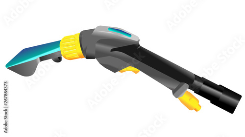 modern equipment for clean chemical treatment Professional washing vacuum cleaner for deep cleaning of all types of carpets, upholstery and car upholstery.