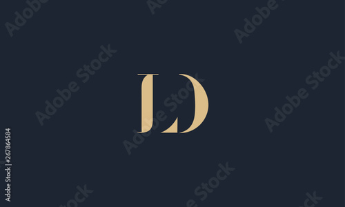 LD logo design template vector illustration 