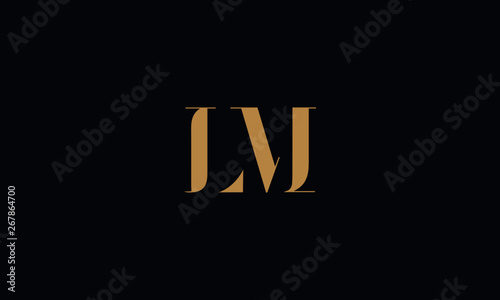 LM logo design template vector illustration