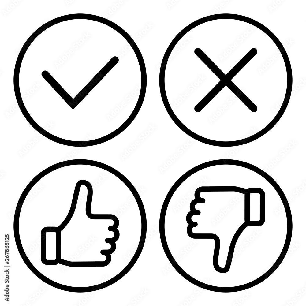 Set of buttons, outline design. Vector illustration Set of buttons, outline design. Vector illustration