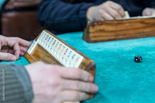Traditional turkish game Okey photo