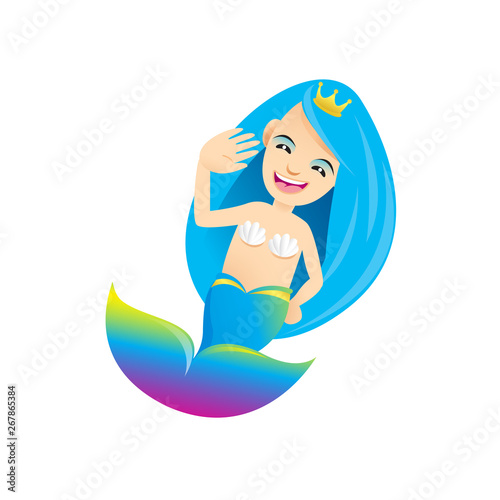 mermaid cartoon character cute isolated on white background  beautiful mermaid cartoon characters cute  clip art mermaid blue lovely and funny  clipart mermaid mascot cartoon purple blue