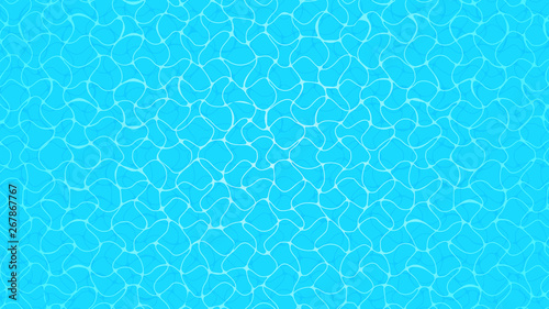 beautiful water surface texture top view for background, water surface ripples, water transparent reflection of the pool surface, top view surface water rippled of ocean or sea with sunlight in summer
