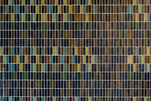 Blue Green and Brown Thin Vertical Tiles