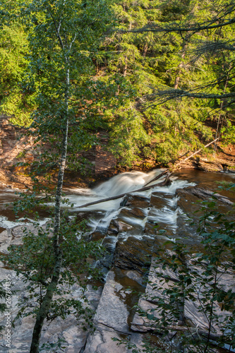 Nawadaha Falls, Porcupine Mountains Wilderness State Park, Michigan photo