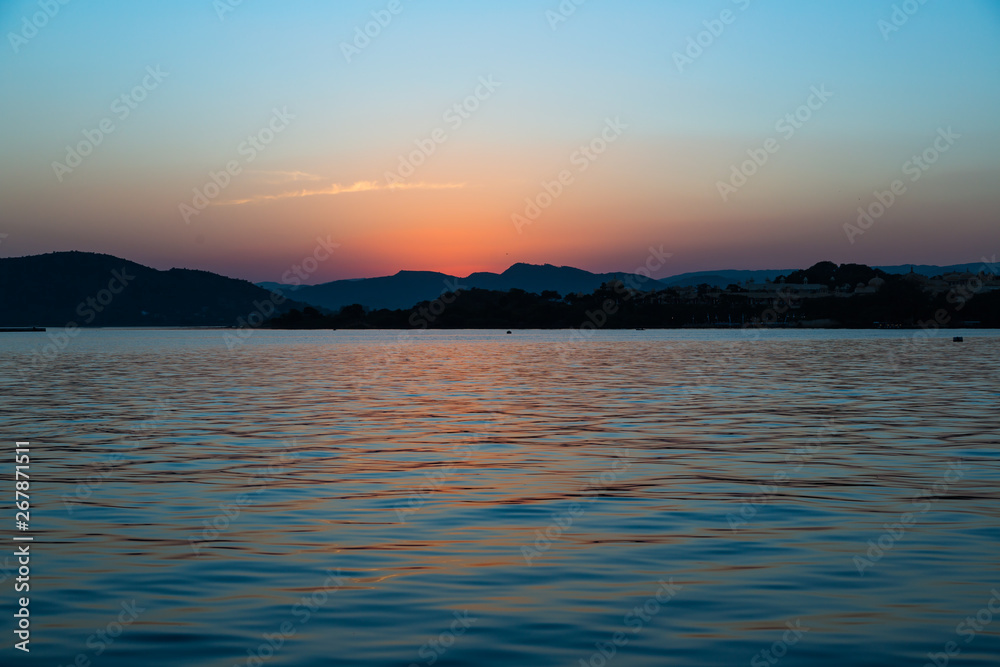 Golden Sunset on Lake Pichola