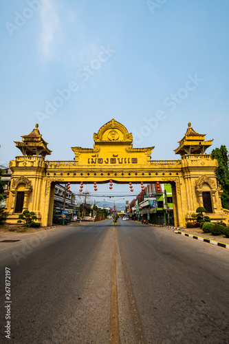 Laplae capital gate in Uttaradit province photo