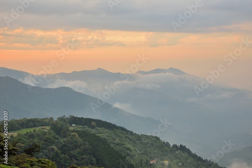 Mountain landscape-Mountain View Resort in the Hsinchu Taiwan.