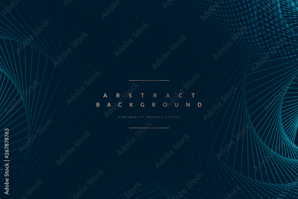 Dark blue tech background