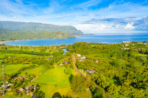 Hanalei Bay Aerial photo