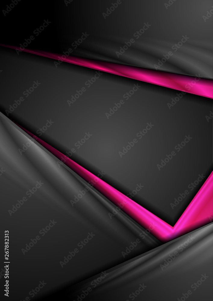 Black purple glossy stripes abstract background Black purple glossy stripes abstract background