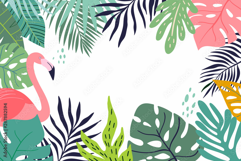Abstract tropical banner Abstract tropical banner