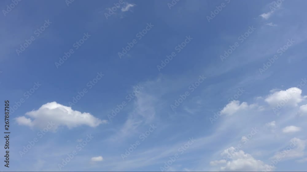 blue sky and white cloud, timelapse blue sky and white cloud, timelapse