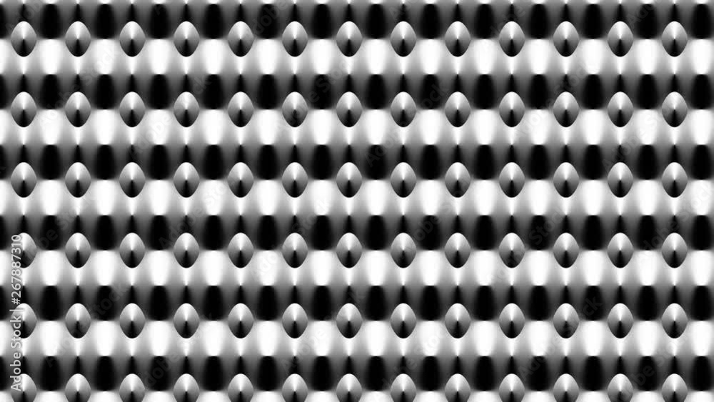 Moving futuristic technology fantastic shapes. Abstract relief texture. Looping footage.