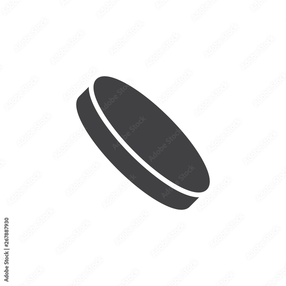 Ice hockey puck vector icon. filled flat sign for mobile concept and web design. Hockey sport glyph icon. Symbol, logo illustration. Pixel perfect vector graphics Ice hockey puck vector icon. filled flat sign for mobile concept and web design. Hockey sport glyph icon. Symbol, logo illustration. Pixel perfect vector graphics