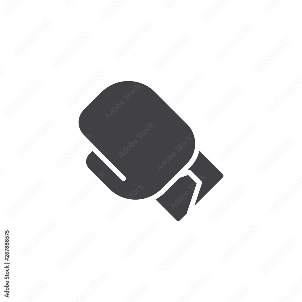 Boxing glove vector icon. filled flat sign for mobile concept and web design. Boxing sport glyph icon. Symbol, logo illustration. Pixel perfect vector graphics