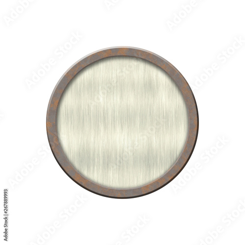 Metal badge with metallic b...