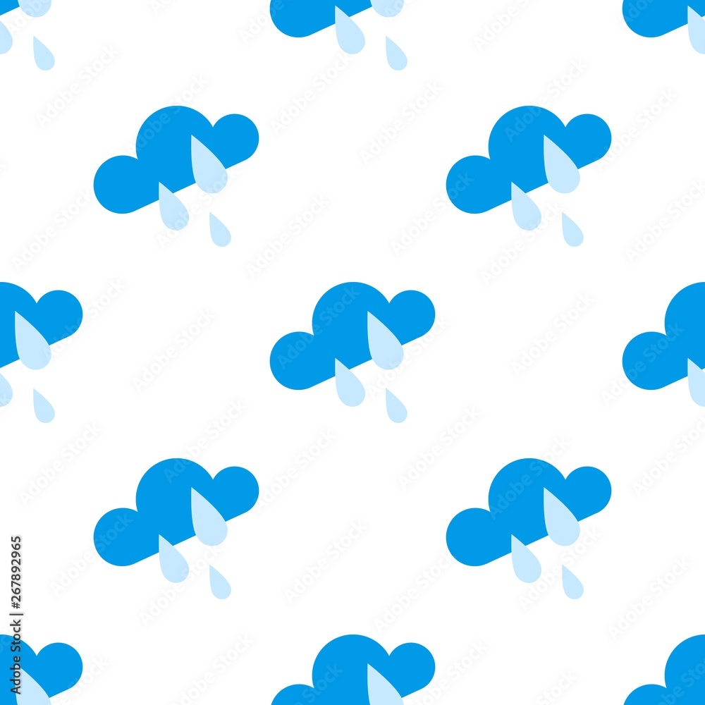 Icons of cloud and weather seamless pattern. Icons of cloud and weather seamless pattern.