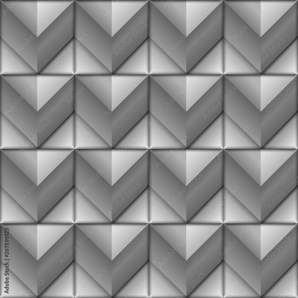 Fototapeta premium Volume realistic texture, gray 3d Cubes squares geometric pattern