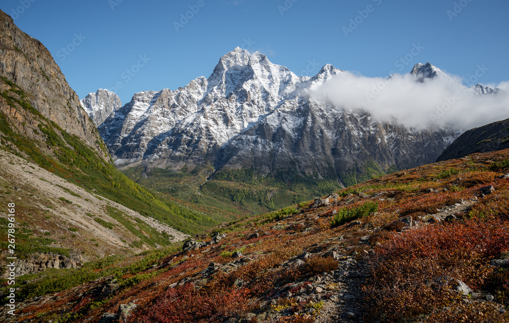 Obraz premium Mountains range Kodar in Transbaikalia, Eastern Siberia