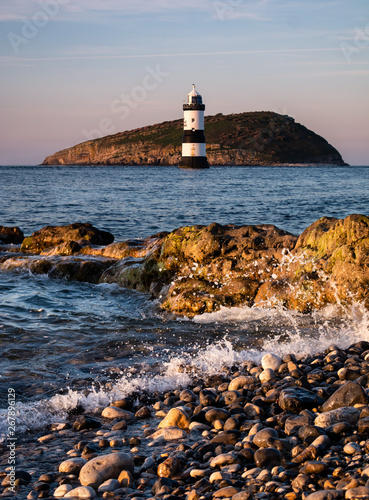 lighthouse at sunset