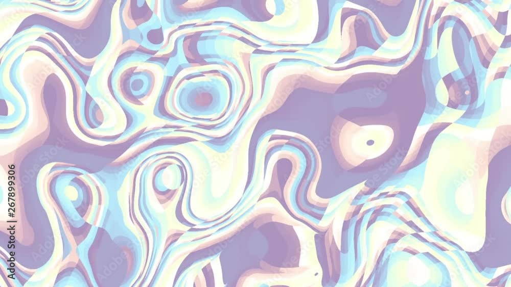 Moving random wavy texture. Psychedelic animated background. Looping footage. Moving random wavy texture. Psychedelic animated background. Looping footage.