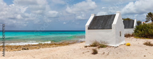 Häuser der Sklaven auf der Insel Bonaire eine der ABC Inseln