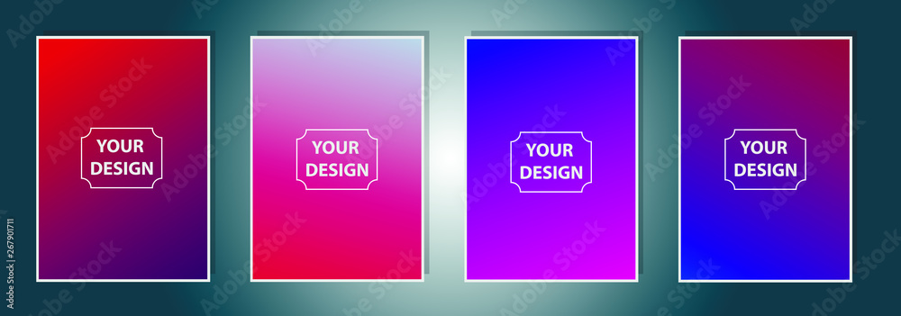 a4 Vector EPS 10 illustration Gradient Background Texture. Template for design, banner, flyer, business card, poster, wallpaper, brochure, smartphone screen, mobile app