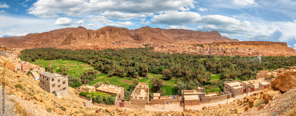 Berber village on Dades Valley, Tinghir region, Morocco, North Africa