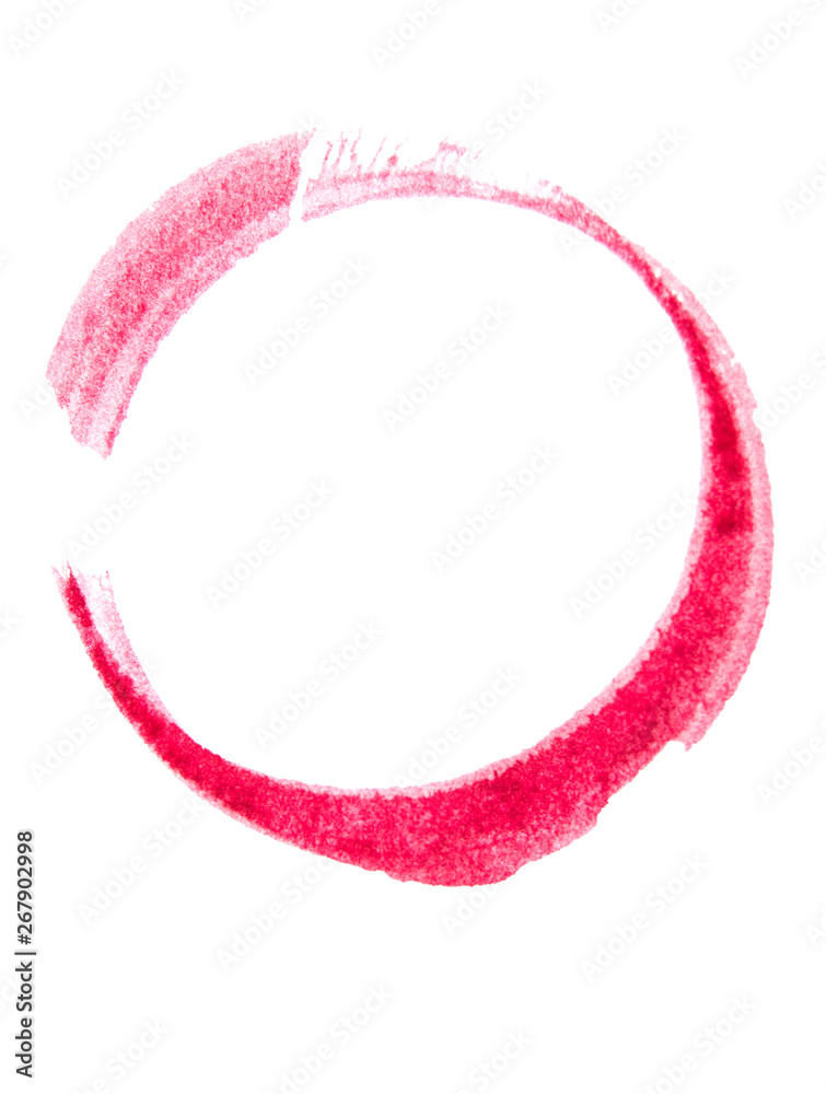 Round circle frame as a design element, made with a paint stroke, composition isolated over the white background . Round circle frame as a design element, made with a paint stroke, composition isolated over the white background .